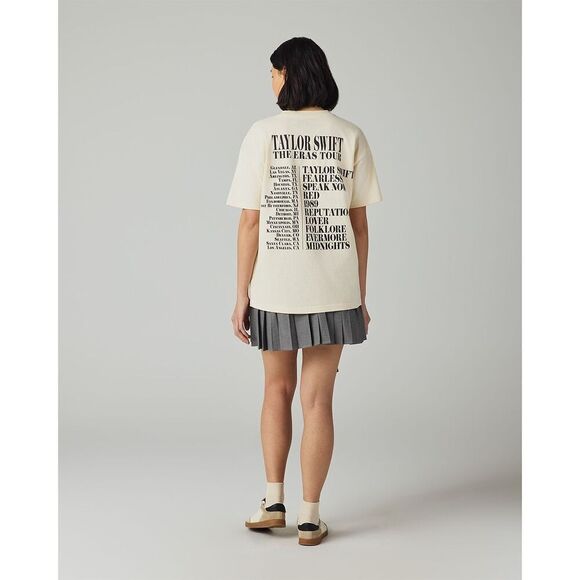 TAYLOR SWIFT THE ERAS Tour Through LA Tee Shirt Size L 100% Cotton - Picture 2 of 4